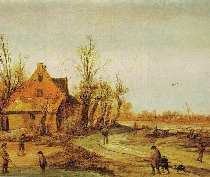 Esaias Van de Velde A Winter Landscape